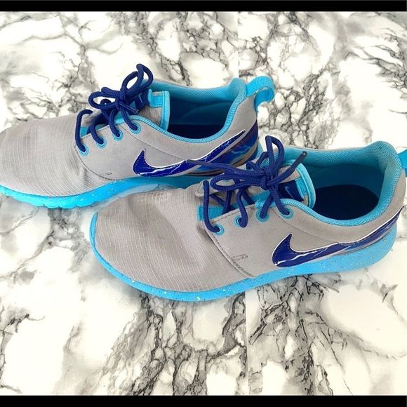 ⚡️🔹👟  Rare Blue & Grey Nike Roshe  👟🔹⚡️ - Picture 6 of 6